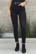 Load image into Gallery viewer, Risen Black Skinny Jeans
