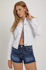 Load image into Gallery viewer, Risen White Denim Jacket
