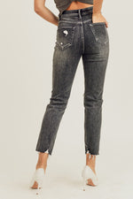 Load image into Gallery viewer, Risen High Rise Vintage Washed Cuffed Skinnies
