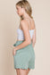 Sage Scalloped Shorts