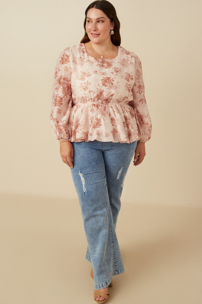 Pleasantly Posh Floral Top