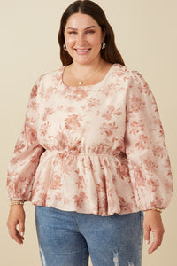 Pleasantly Posh Floral Top