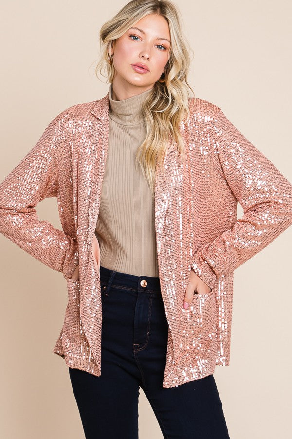 Rose Gold Showstopper Blazer