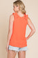 Pop of Pretty Ruffle Top - Orange Crush