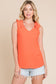 Pop of Pretty Ruffle Top - Orange Crush