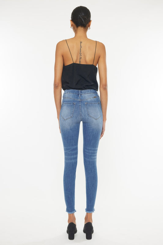 High Rise Hem Detail Super Skinny KC7274M