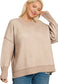 Two-Tone Haven Sweater ~ Ash Mocha/Ivory