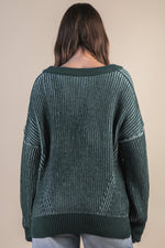 Load image into Gallery viewer, Evergreen Ridge Knit Sweater
