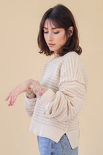 Load image into Gallery viewer, Sandstone Textured Knit Sweater
