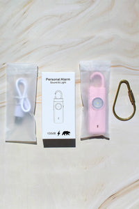 Rechargeable Personal Safety Alarm and Flashlight