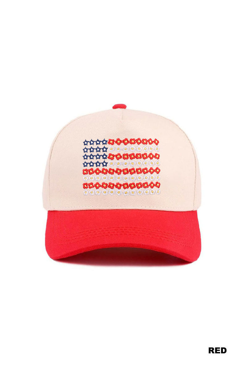 Red, White & Bloom Hat