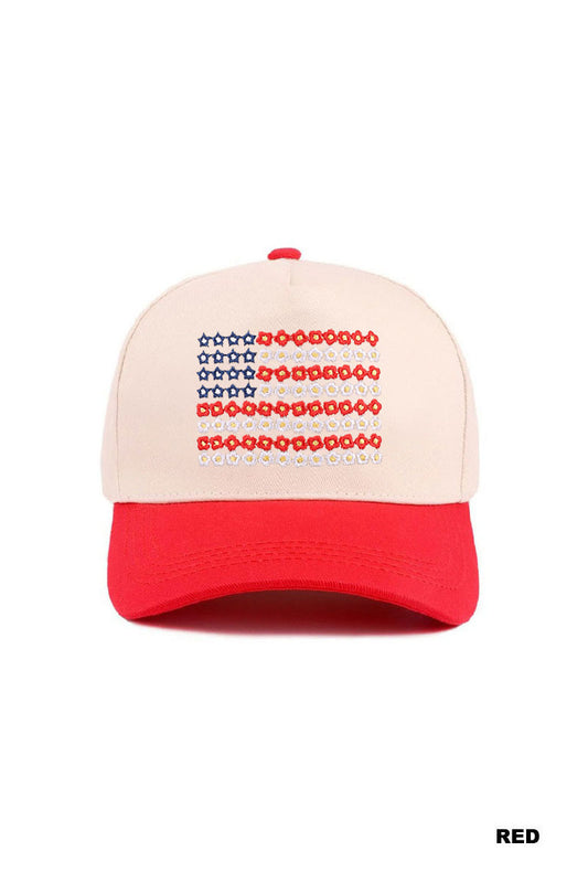 Red, White & Bloom Hat