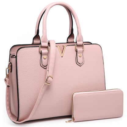 V Luxe Duo Purse and Wallet Set