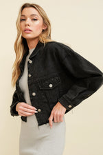 Load image into Gallery viewer, Midnight Mood Denim Jacket
