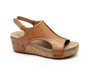 Volta Sandal by Corkys Footwear - Cognac Smooth