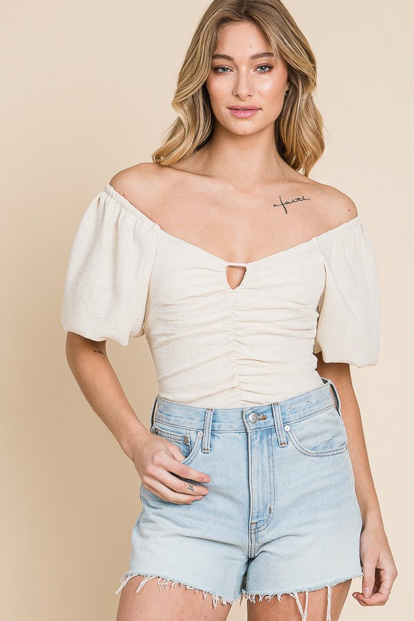 Flutterkiss Bodysuit in Natural