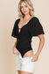 Flutterkiss Bodysuit in Black