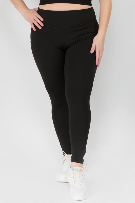 Activewear Leggings with Pocket - Plus