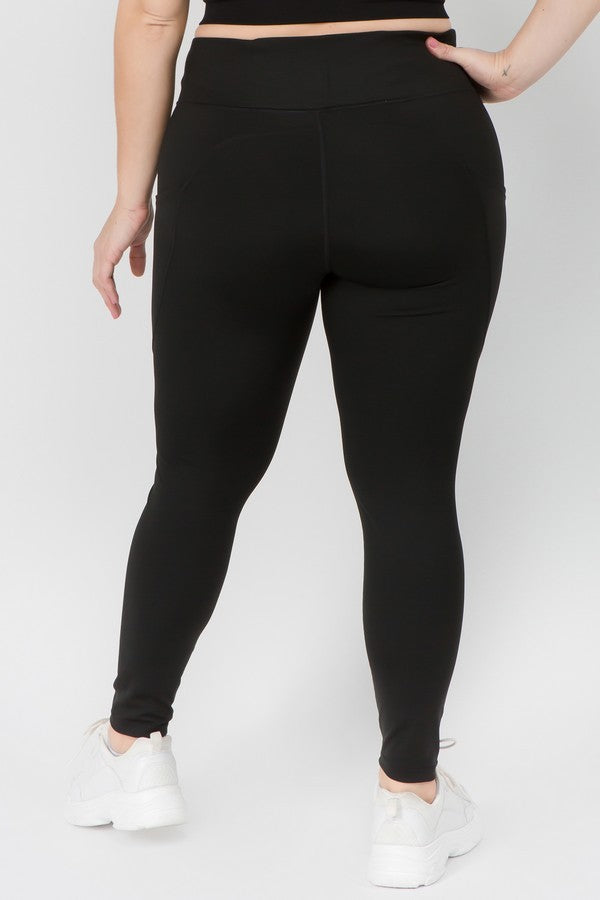 Extra Long Activewear Leggings with Pocket - Plus