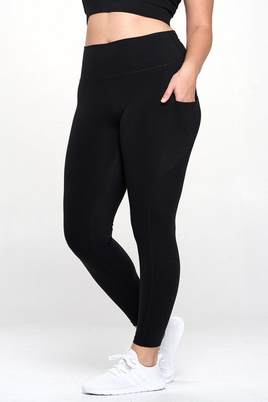 Activewear Leggings with Pocket - Plus