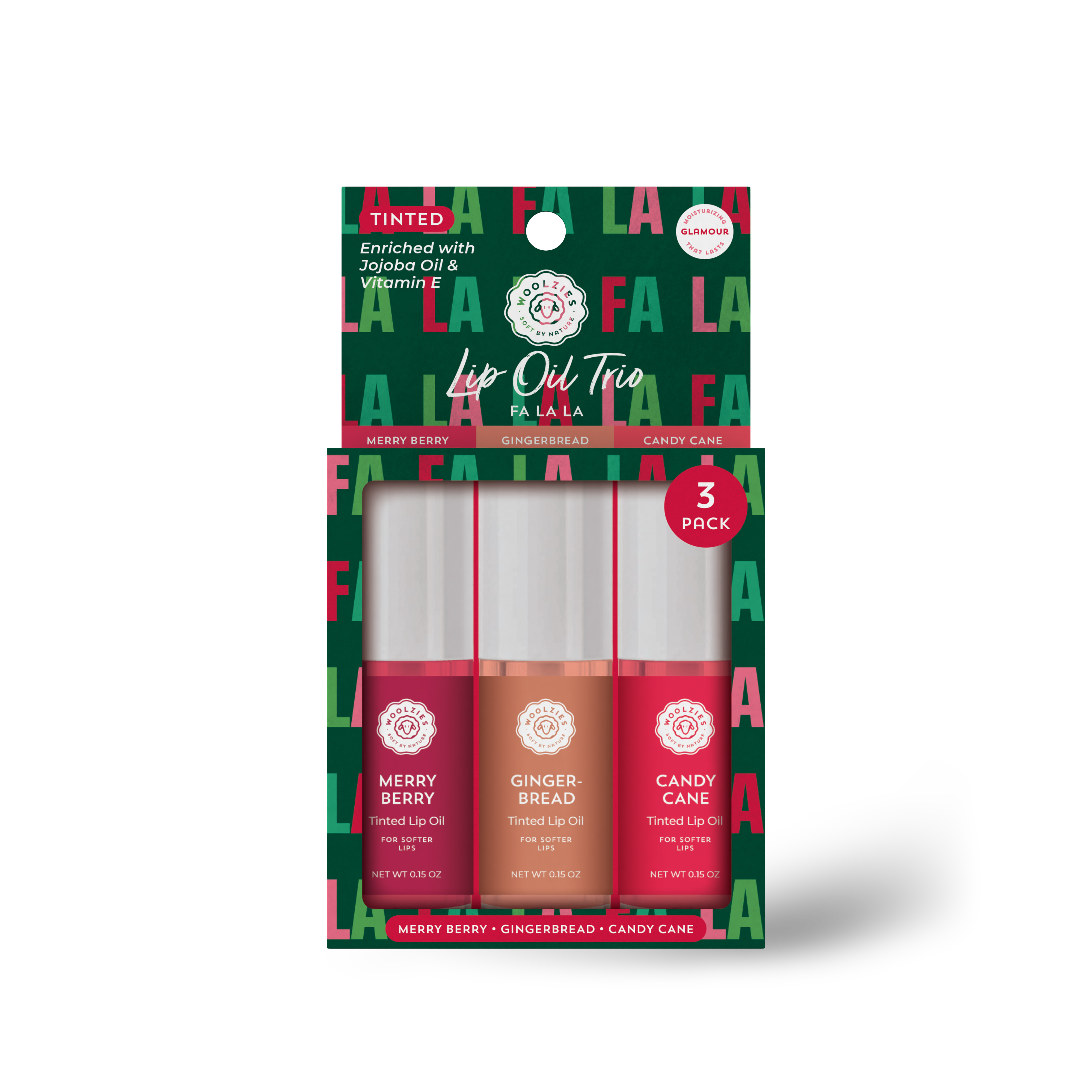Tinted Lip Oil Trio –  FA LA LA LA
