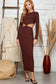Speechless Ribbed-Knit Twist Dress