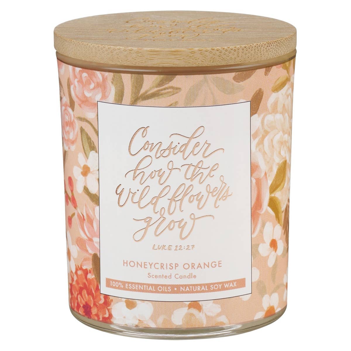 Faith Candle Consider How Wildflowers Lk 12:27