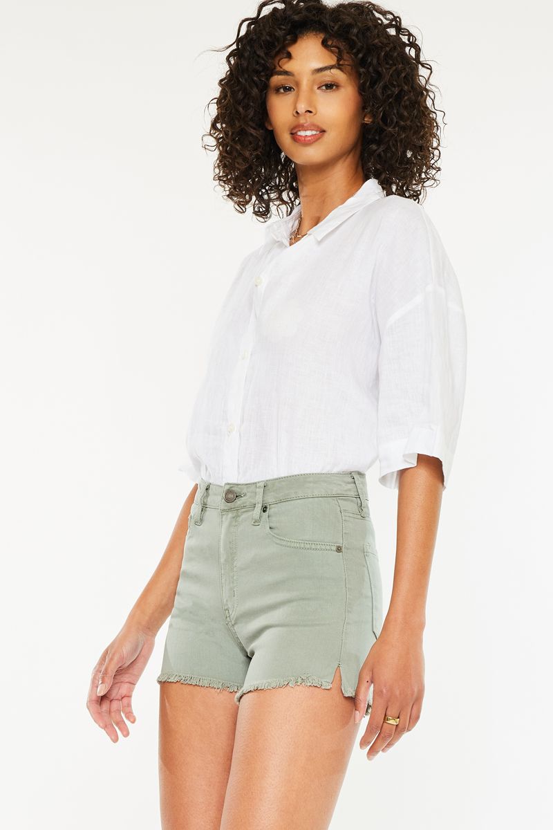 KanCan Olive You Denim Shorts