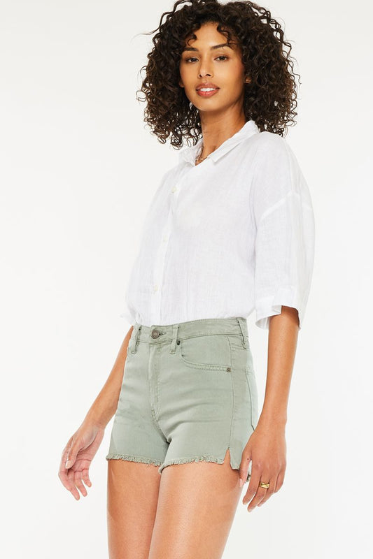 KanCan Olive You Denim Shorts