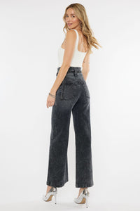 Kan Can Zinc Ultra High Rise Belted 90's Wide Leg Jeans