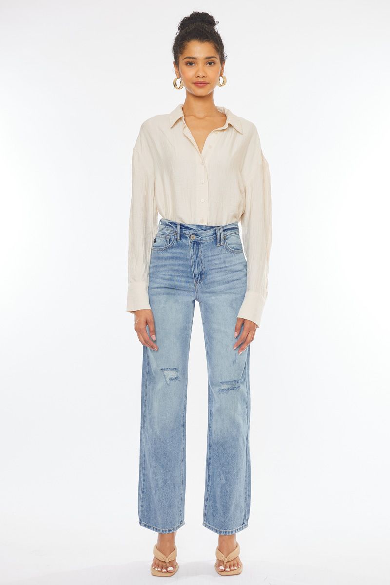 KanCan Vintage Vibe Wide-Leg Jeans