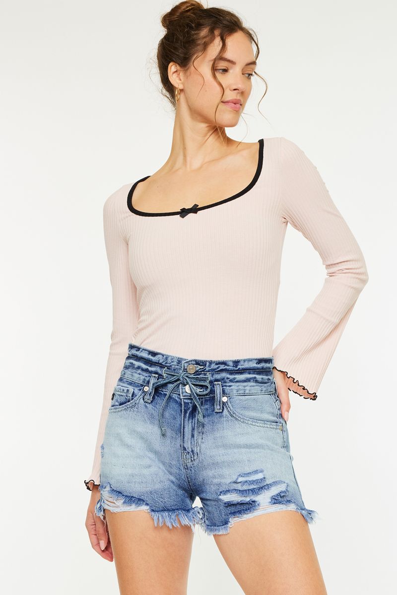 KanCan High Stakes Denim Shorts