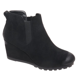 Pierre Dumas Wedge Booties ~ Black