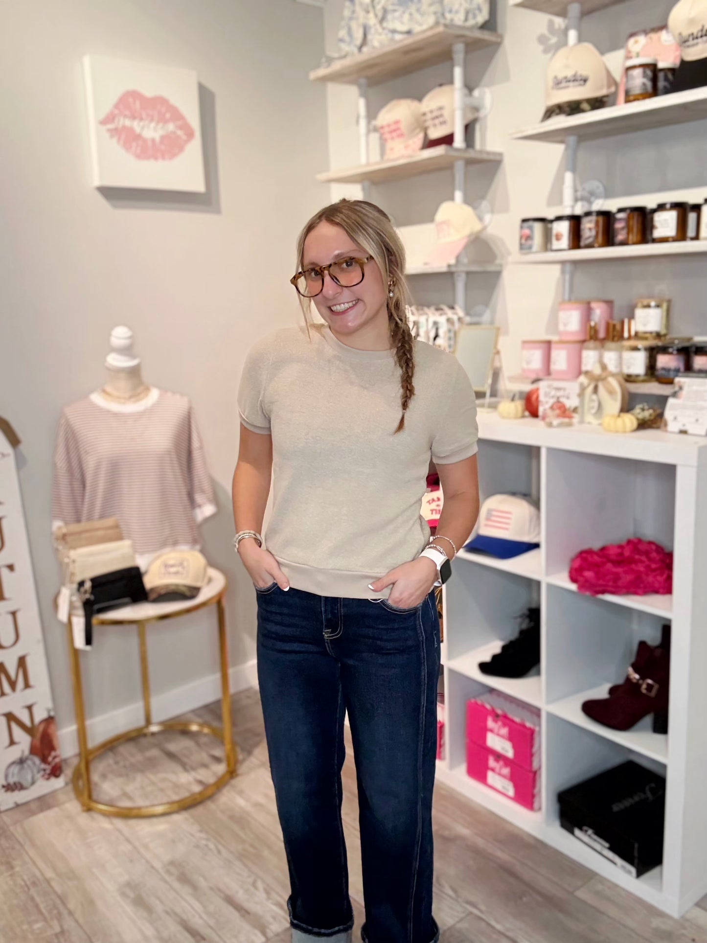 Easygoing Girl Brushed Tee