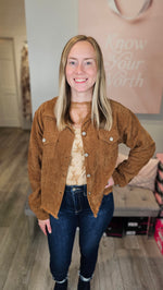 Load image into Gallery viewer, Frayed Hem Corduroy Shackett
