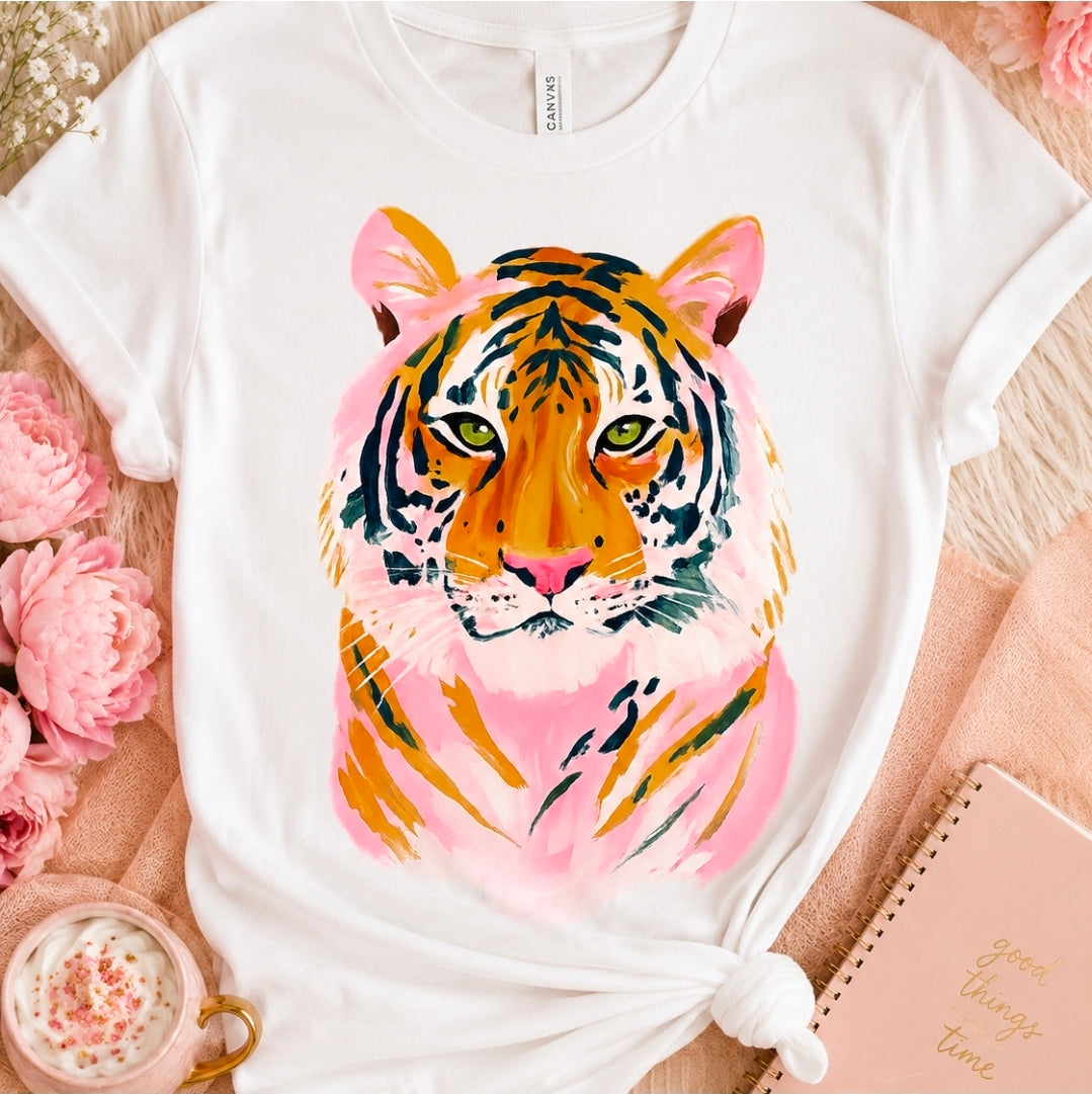 Watercolor Tiger Tee - PREORDER