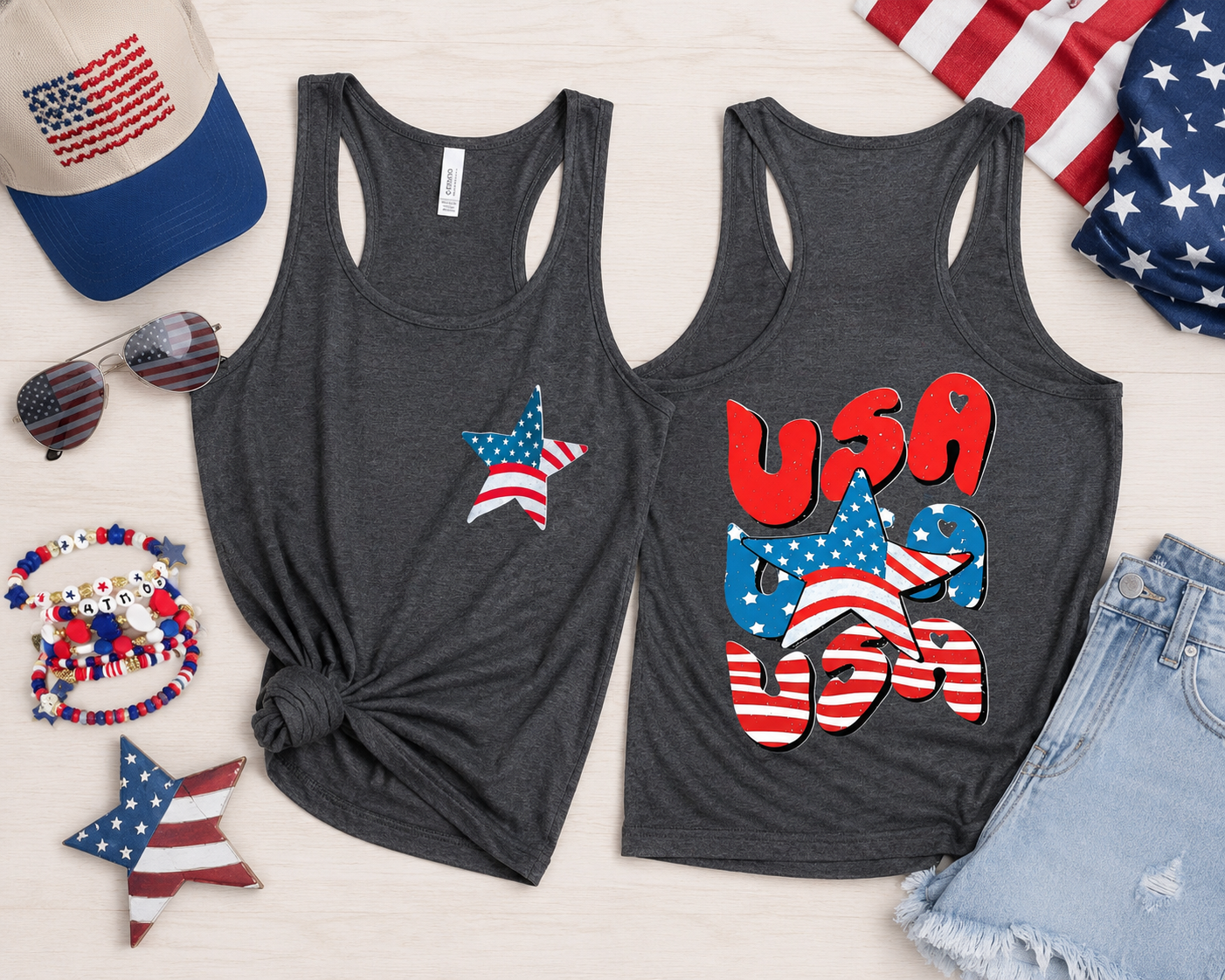 USA Racerback Tank