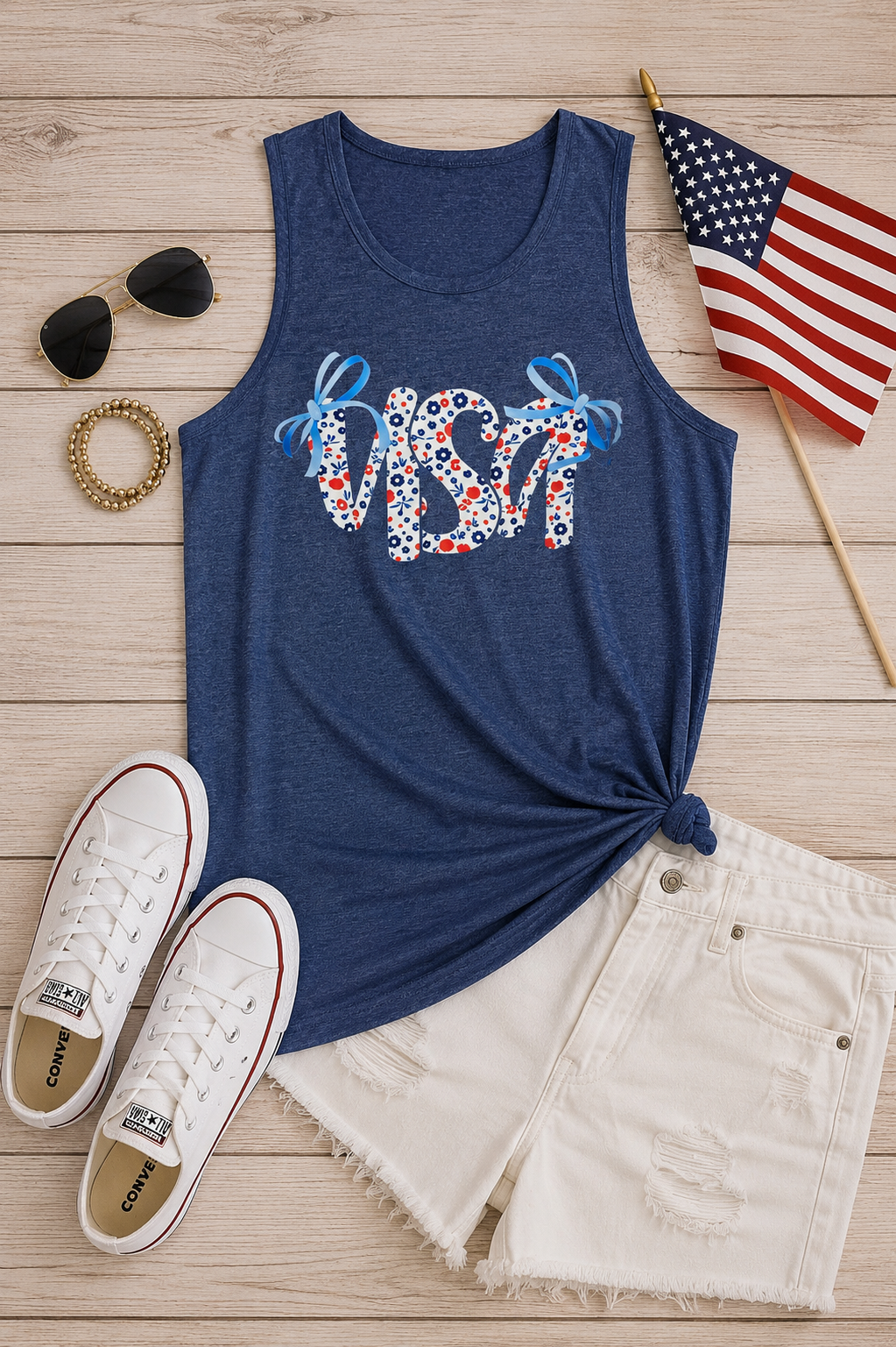 USA Blooms Tank