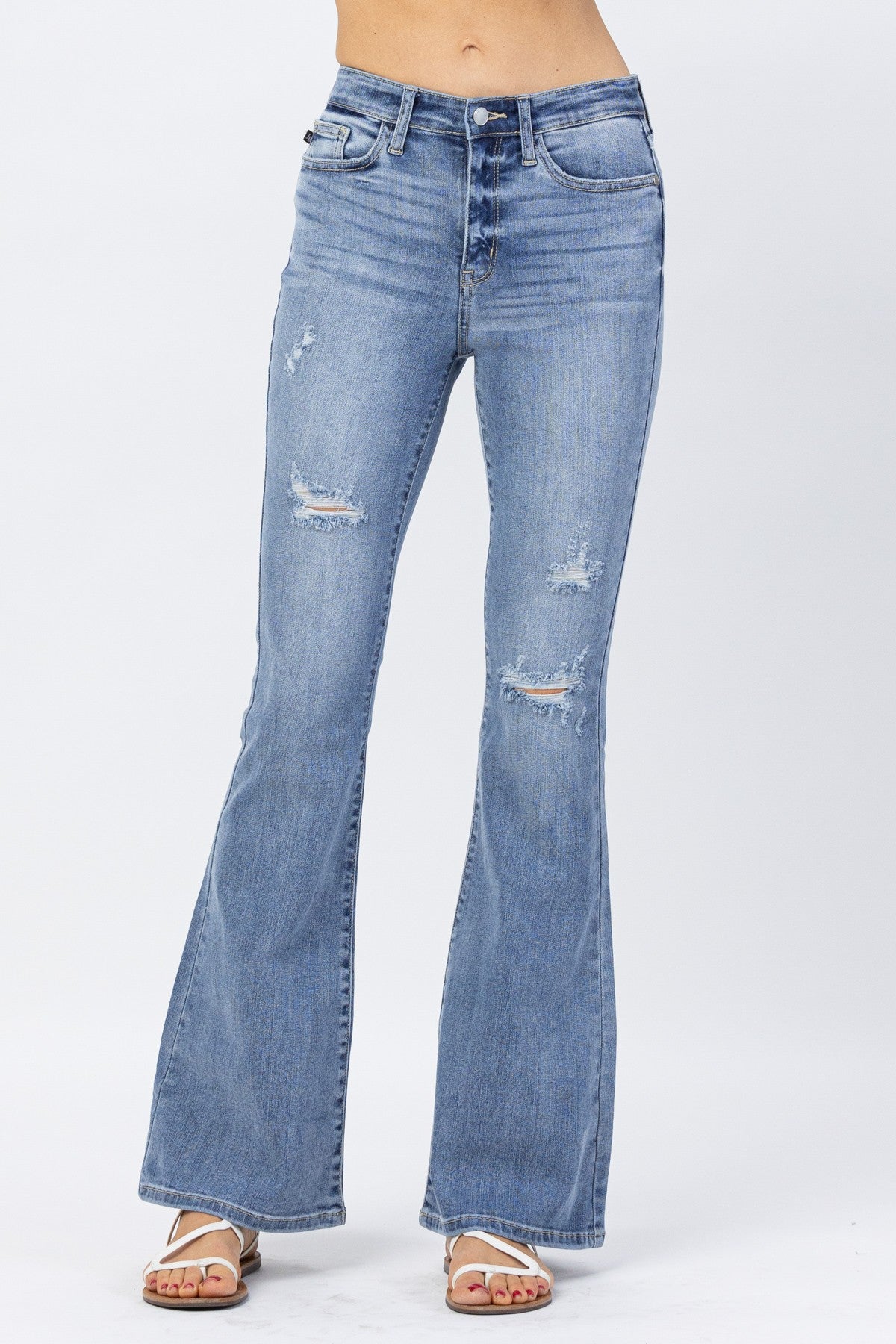 Judy Blue High Rise Flares Plus