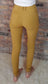 High Waisted Colored Pants - Mustard