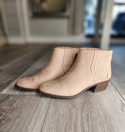 Desert Taupe Booties - ONLY SIZE 6 AND 6.5 LEFT!