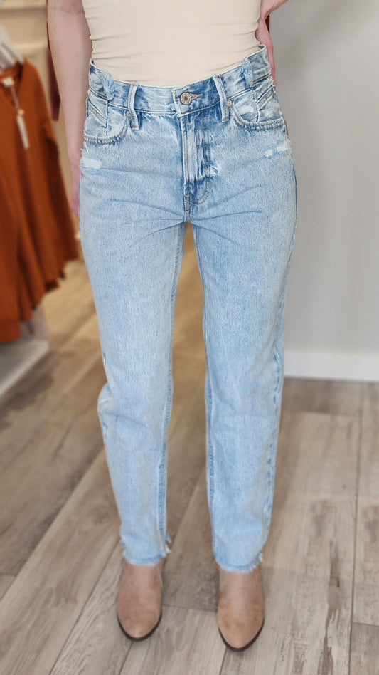 KanCan High Rise Straight Fit Jeans