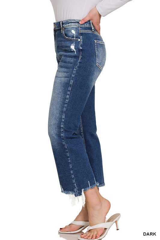 Kick Crop Denim Flares