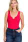 Unstoppable Feeling Split Neck Bodysuit
