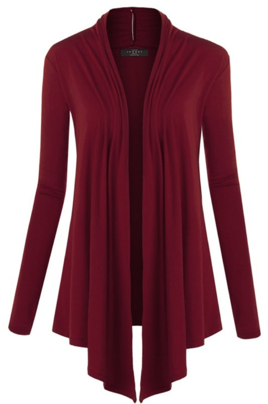 Luxe Lightweight Cardigan - Wine