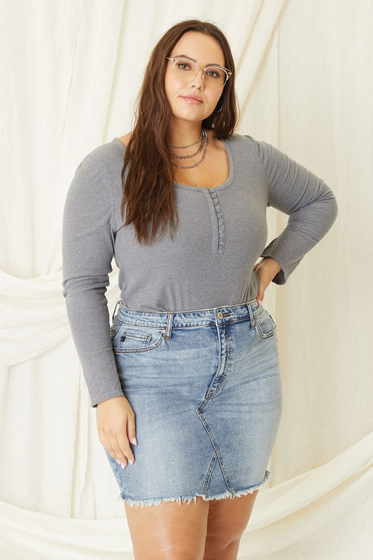 KanCan Curvy Jean Skirt